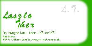 laszlo ther business card